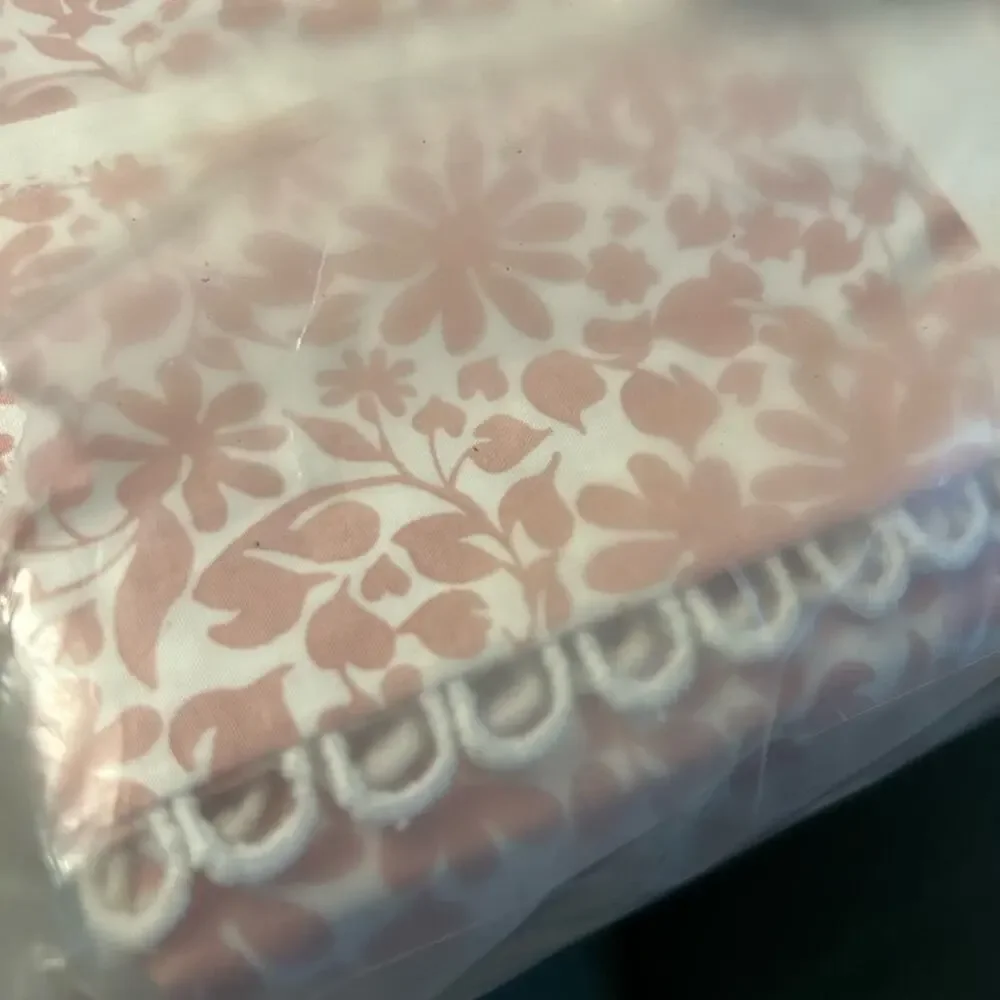 Pottery Barn x Julia Berolzheimer FULL Sheet Set Organic Blooming Floral NWT